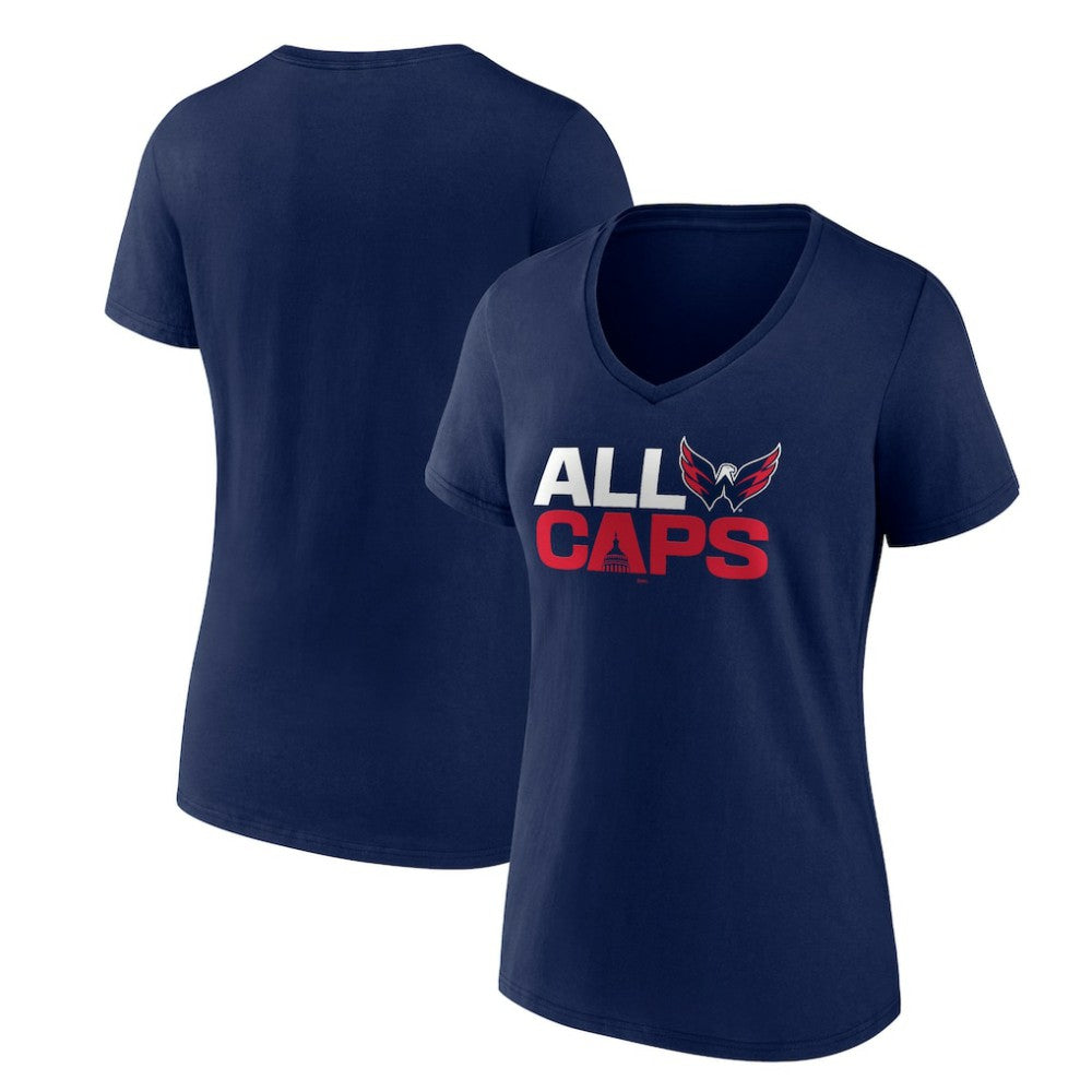 Washington Capitals Women's Represent V-Neck T-Shirt -  NHL T-shirts