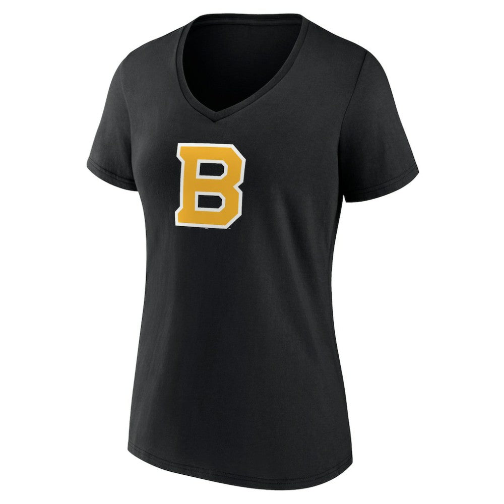 Boston Bruins Women's Alternate Logo V-Neck T-Shirt -  NHL T-shirts