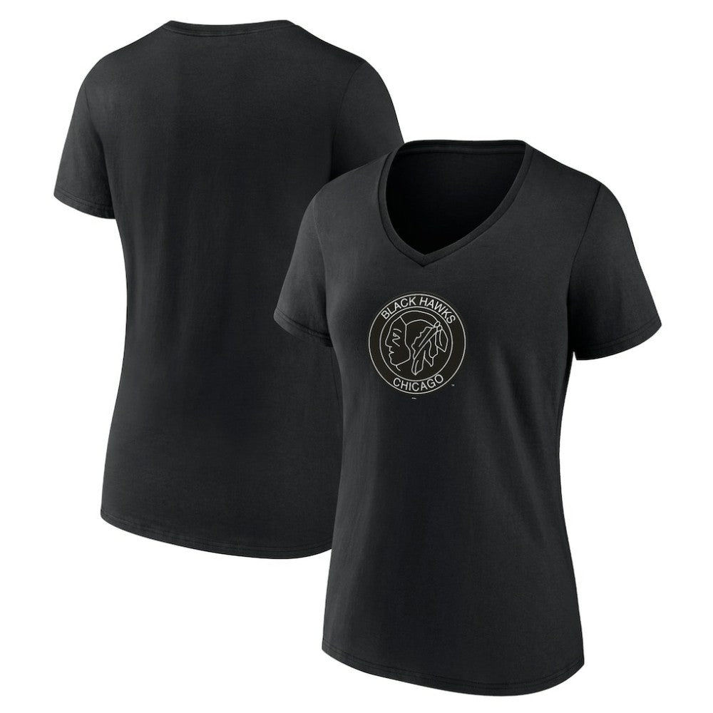 Chicago Blackhawks Women's Alternate Logo V-Neck T-Shirt -  NHL T-shirts