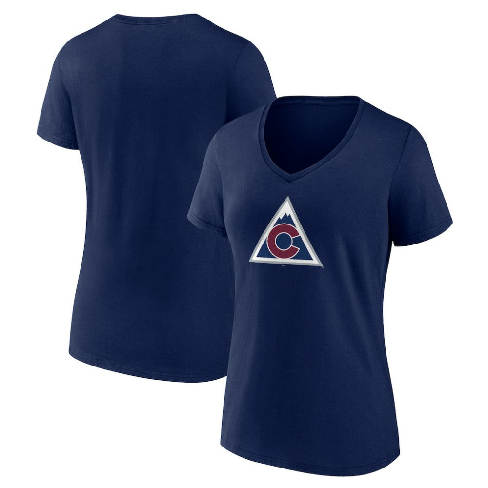 Colorado Avalanche Women's Alternate Logo V-Neck T-Shirt -  NHL T-shirts