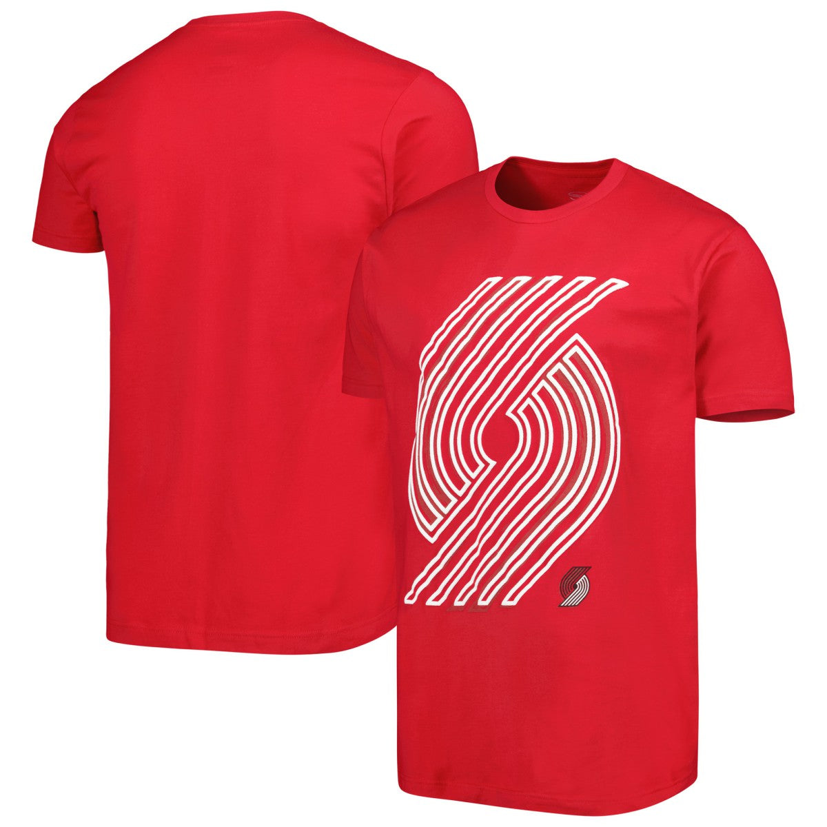 Red Portland Trail Blazers Stadium Essentials Unisex Element Logo Pop T-Shirt | NBA
