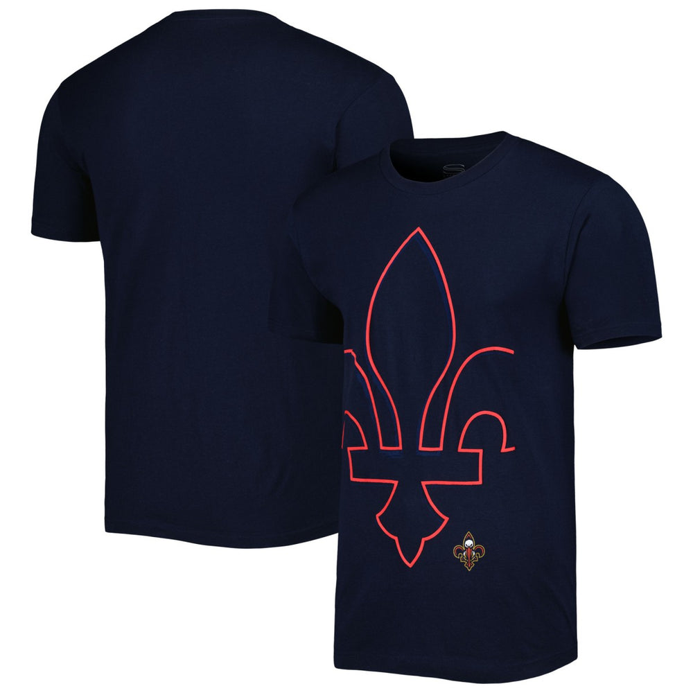 Navy New Orleans Pelicans Stadium Essentials Unisex Element Logo Pop T-Shirt | NBA