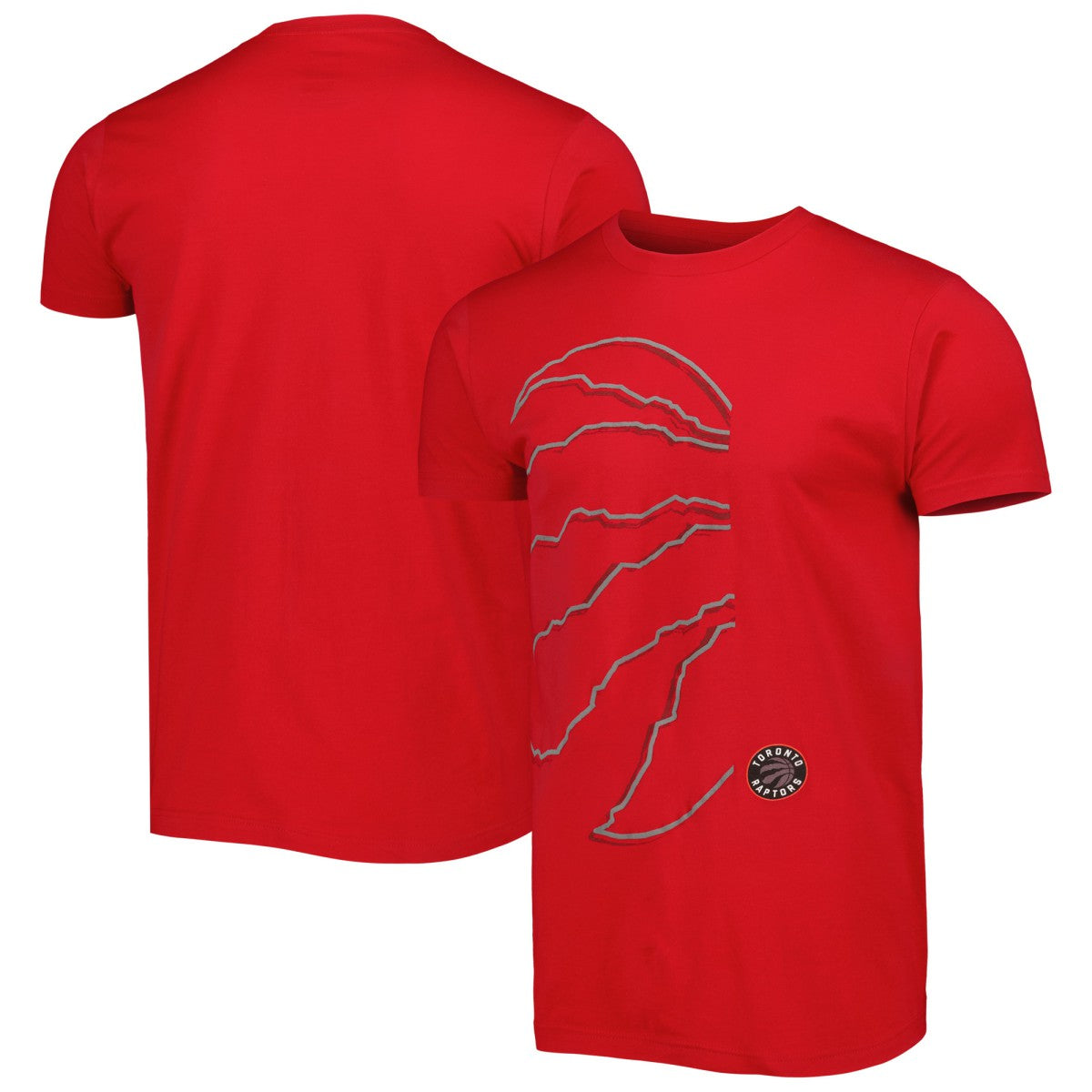 Red Toronto Raptors Stadium Essentials Unisex Element Logo Pop T-Shirt | NBA