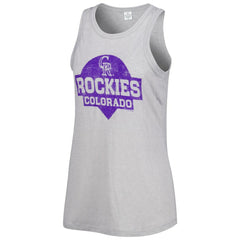 Colorado Rockies Soft as a Grape Women's Tri-Blend Tank Top - MLB Tanks