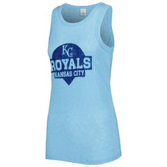 Kansas City Royals Soft as a Grape Women's Tri-Blend Tank Top - MLB Tanks