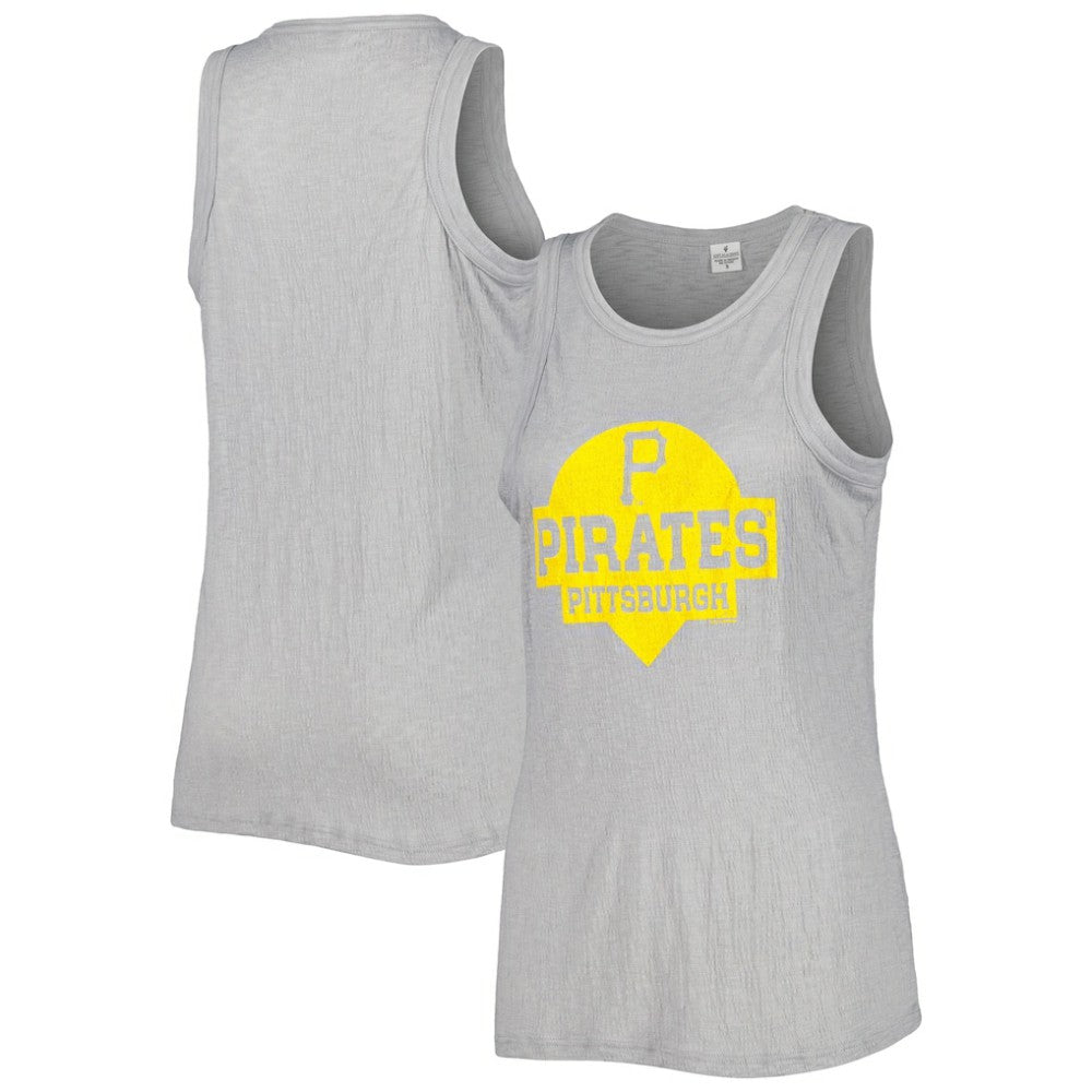 Pittsburgh Pirates Soft as a Grape Women's Tri-Blend Tank Top - MLB Tanks