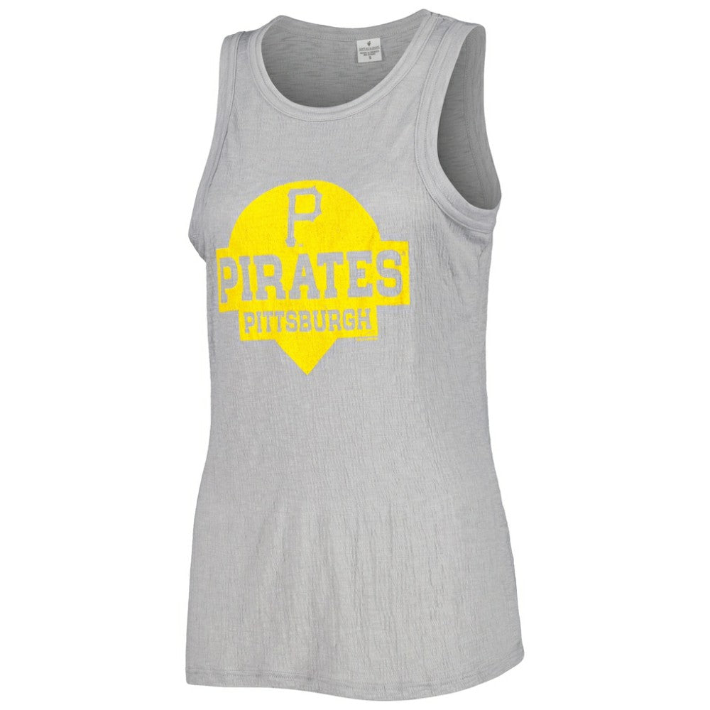 Pittsburgh Pirates Soft as a Grape Women's Tri-Blend Tank Top - MLB Tanks