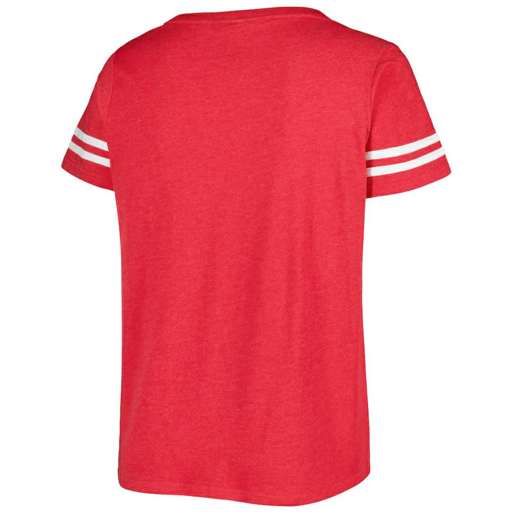 Washington Nationals Soft as a Grape Women's Plus Size V-Neck Jersey T-Shirt - MLB Jerseys