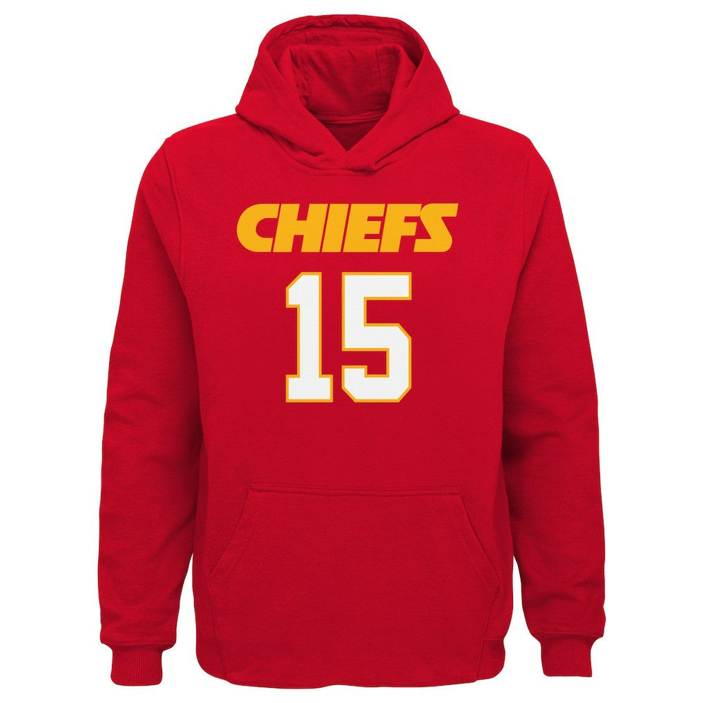 Kansas City Chiefs Patrick Mahomes  Youth Mainliner Player Name & Number Pullover Hoodie | NFL On sale
