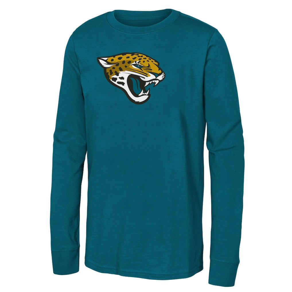 Jacksonville Jaguars Youth Primary Logo Long Sleeve T-Shirt | NFL Sale