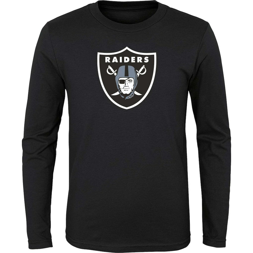 Las Vegas Raiders Youth Primary Logo Long Sleeve T-Shirt | NFL Online