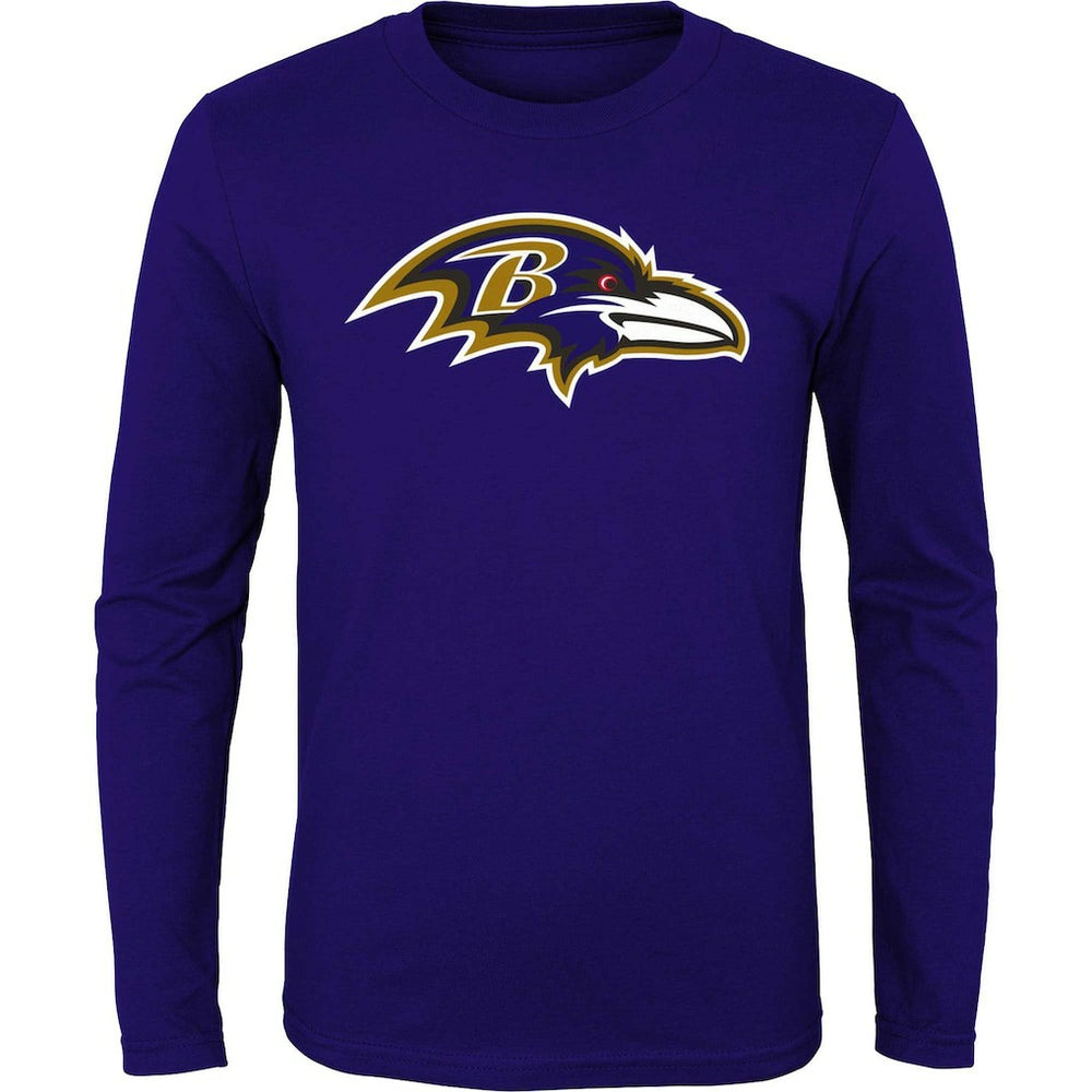 Baltimore Ravens Youth Primary Logo Long Sleeve T-Shirt | NFL Online