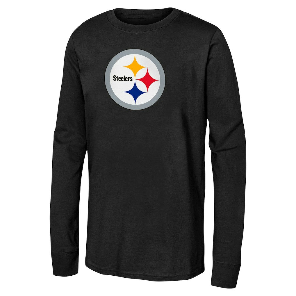 Pittsburgh Steelers Youth Primary Logo Long Sleeve T-Shirt | NFL Near me