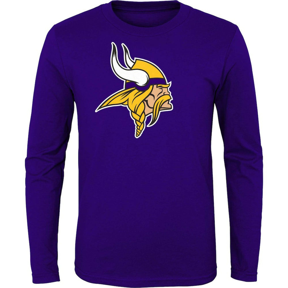 Minnesota Vikings Youth Primary Logo Long Sleeve T-Shirt | NFL On sale