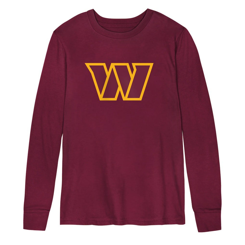 Washington Commanders Preschool Primary Logo Long Sleeve T-Shirt | NFL Hot