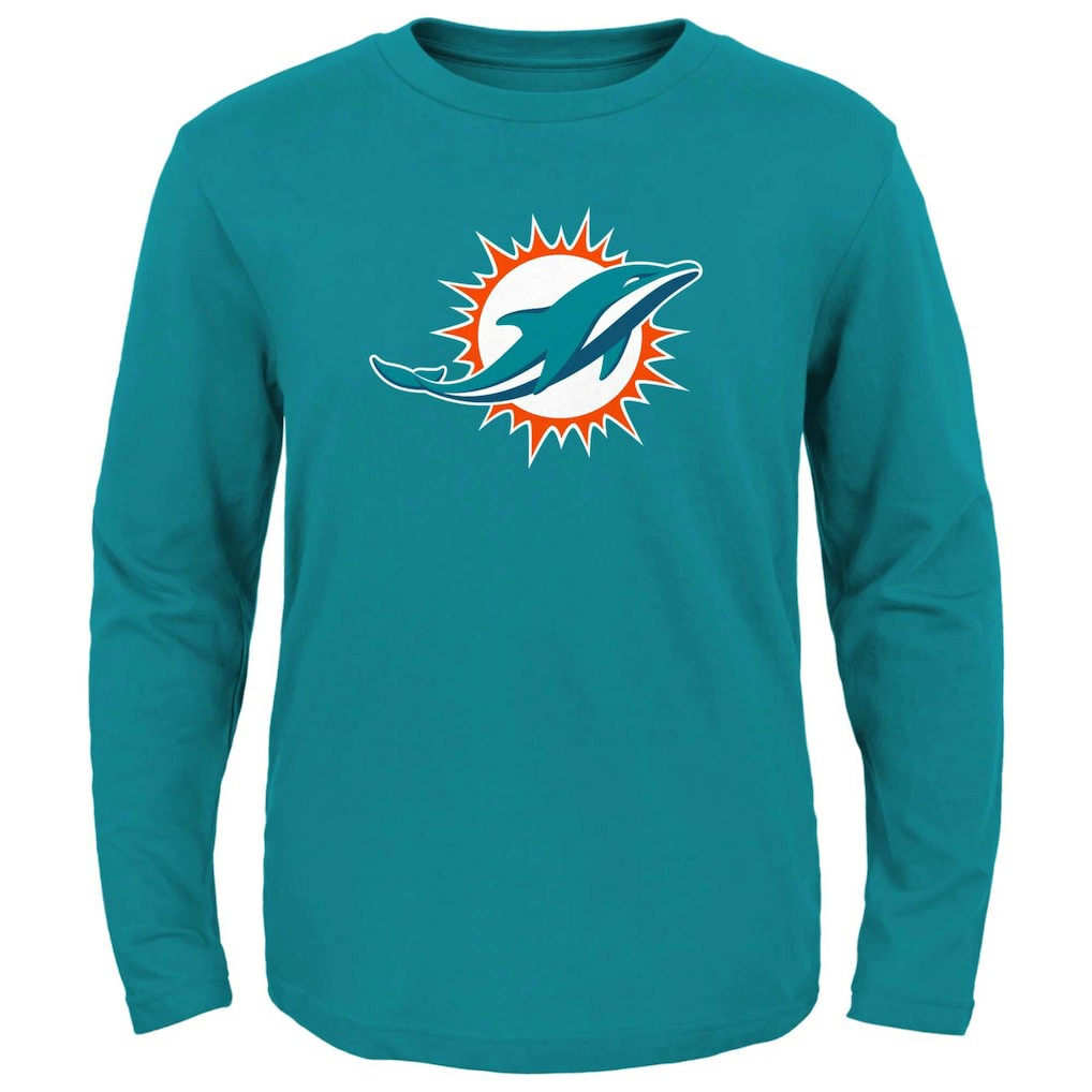 Miami Dolphins Preschool Primary Logo Long Sleeve T-Shirt | NFL US