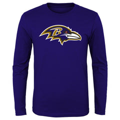 Baltimore Ravens Preschool Primary Logo Long Sleeve T-Shirt | NFL Sale
