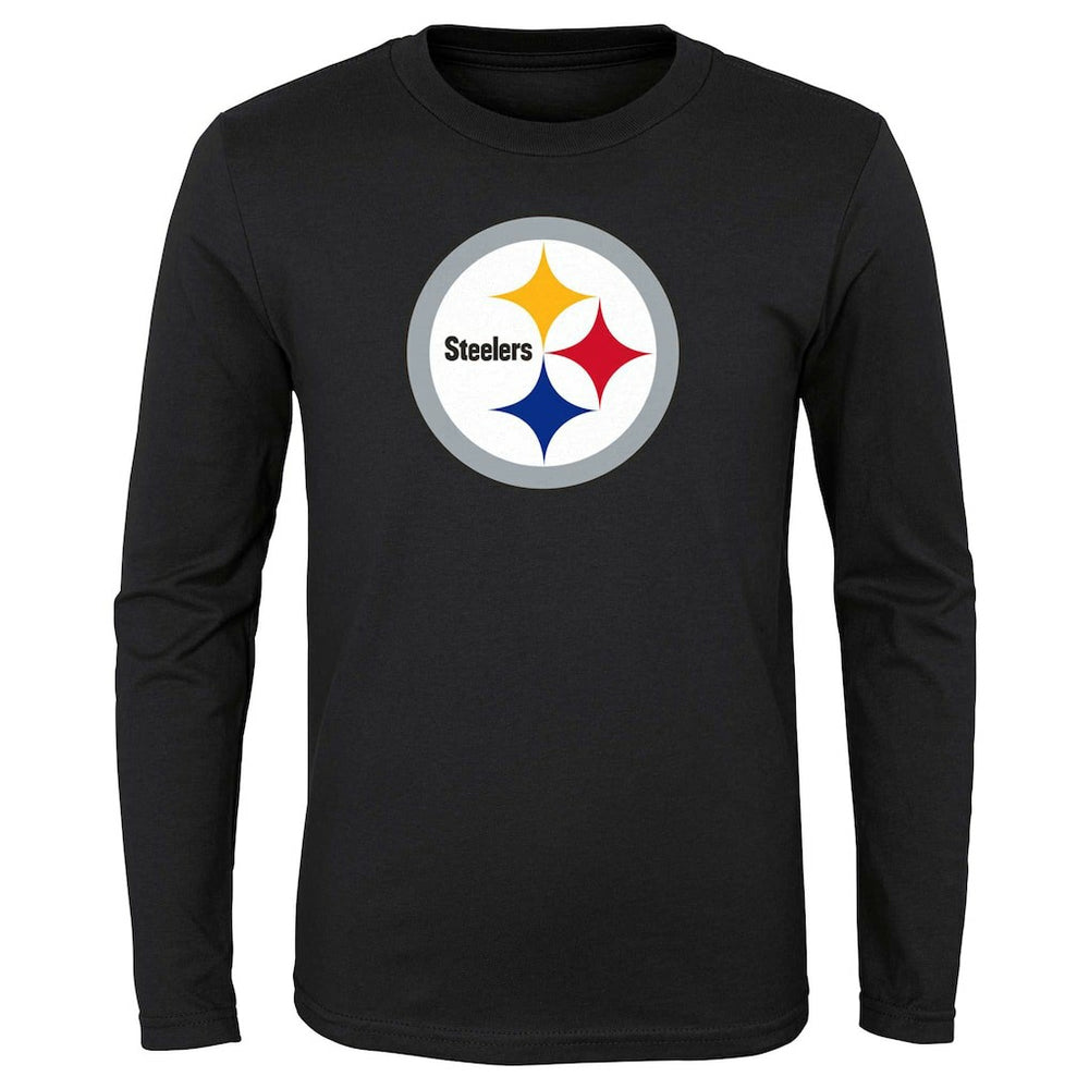 Pittsburgh Steelers Preschool Primary Logo Long Sleeve T-Shirt | NFL Hot