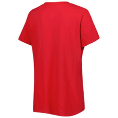 Red Brooklyn Nets Women's Local Performance V-Neck T-Shirt | NBA