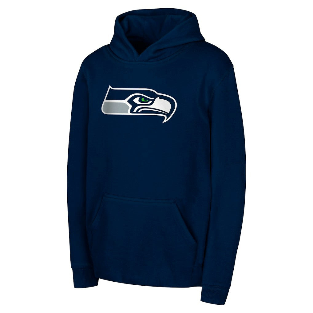 Seattle Seahawks Youth Team Logo Pullover Hoodie | NFL Discount