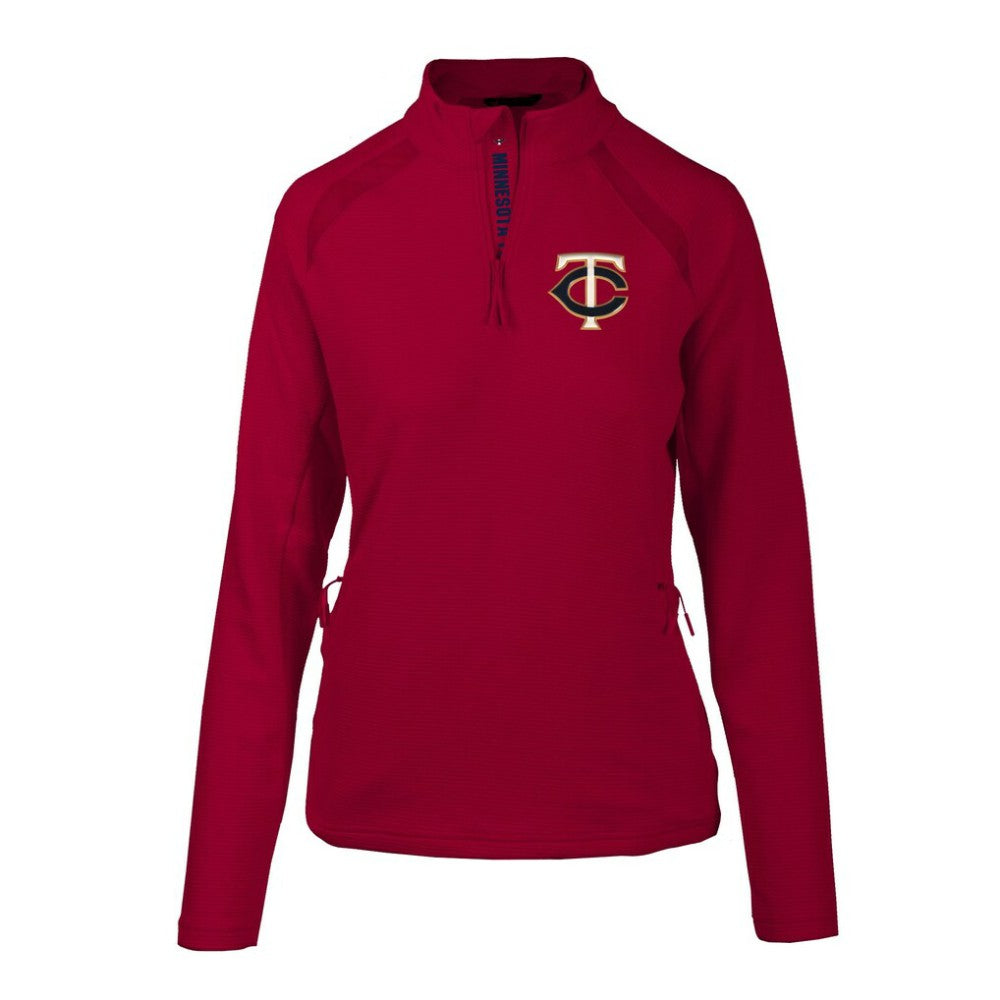 Minnesota Twins Levelwear Women's Hadley Quarter-Zip Pullover Top - MLB Pullover