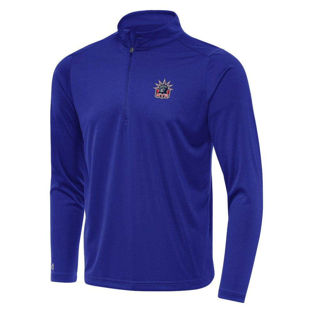 New York Rangers Antigua Special Edition 2.0 Tribute Quarter-Zip Pullover Top -  NHL Pullover