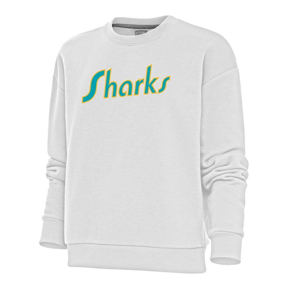 San Jose Sharks Antigua Women's Special Edition 2.0 Victory Crewneck Pullover Sweatshirt -  NHL Sweatshirts