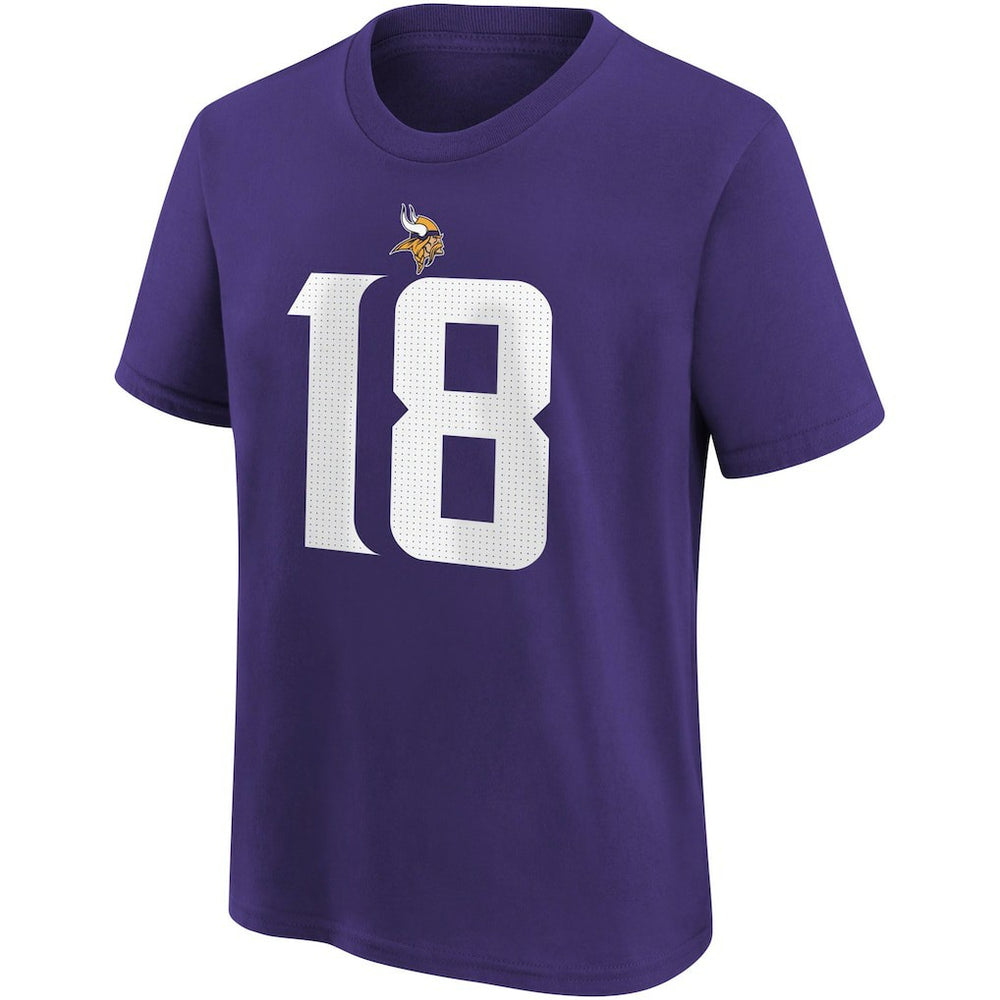 Minnesota Vikings Justin Jefferson  Youth Player Name & Number T-Shirt | NFL On sale