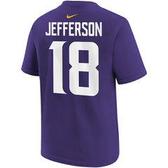 Minnesota Vikings Justin Jefferson  Youth Player Name & Number T-Shirt | NFL On sale