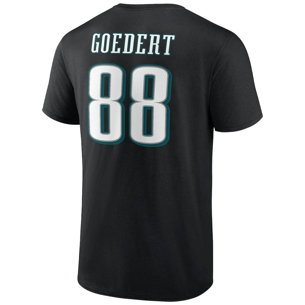 Philadelphia Eagles Dallas Goedert  Icon Player Name & Number T-Shirt | NFL Discount