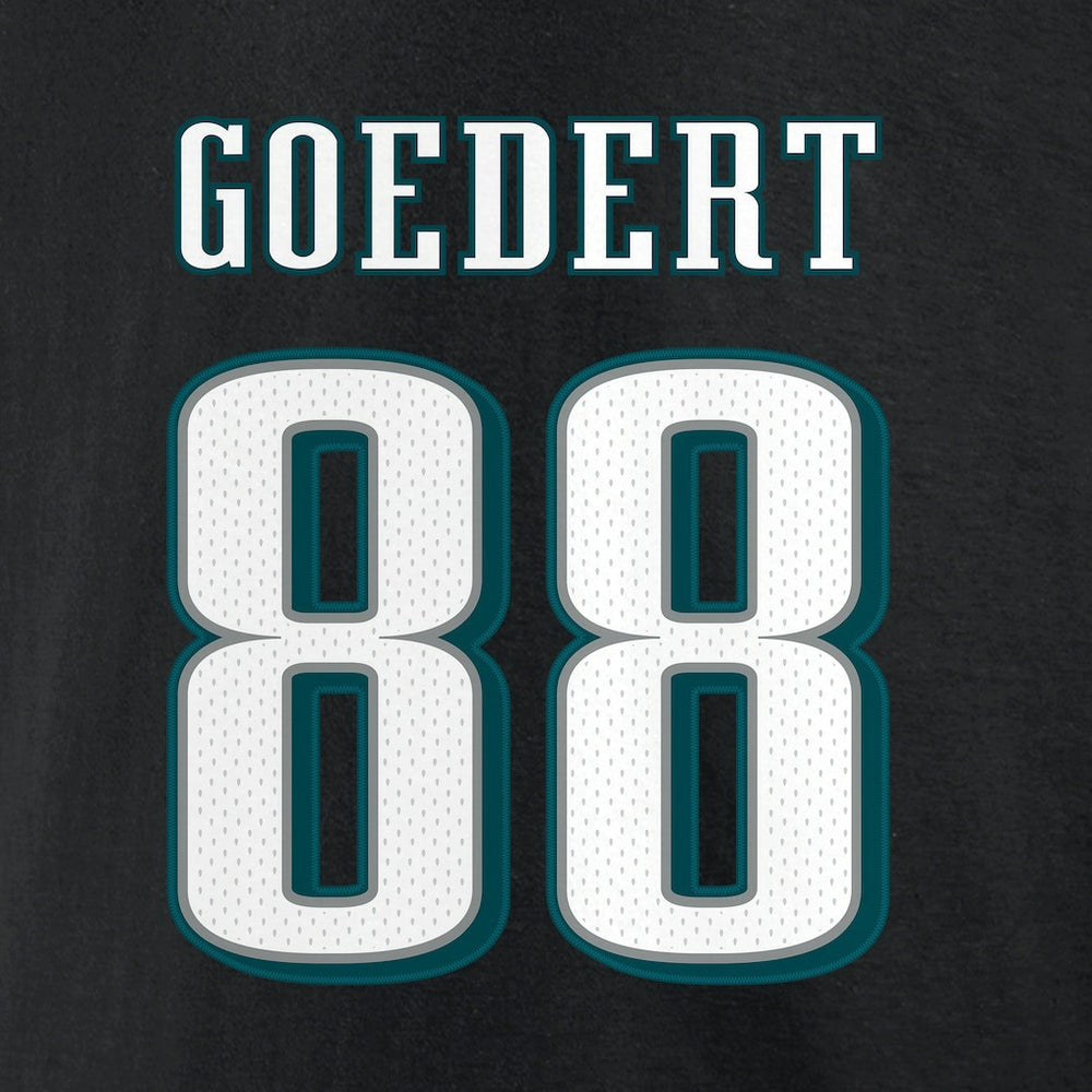 Philadelphia Eagles Dallas Goedert  Icon Player Name & Number T-Shirt | NFL Discount