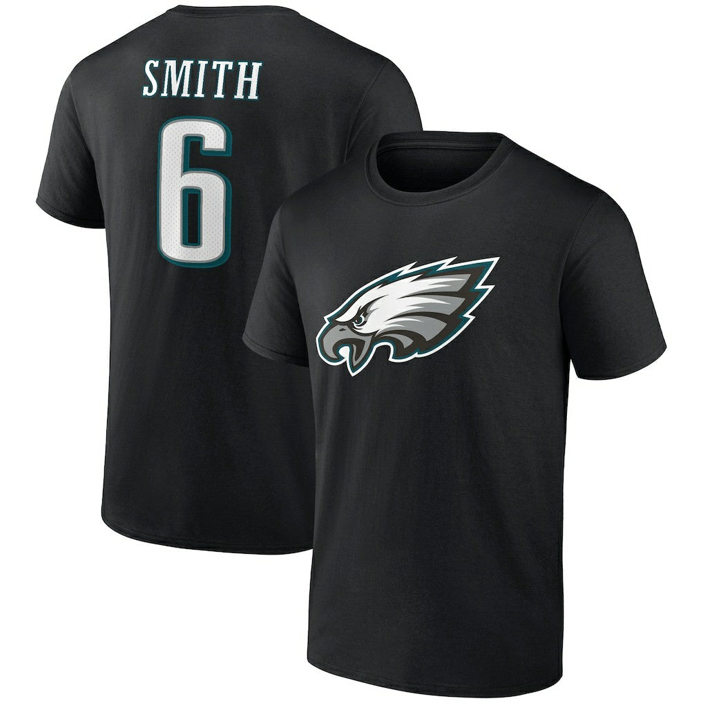 Philadelphia Eagles DeVonta Smith  Icon Player Name & Number T-Shirt | NFL On sale