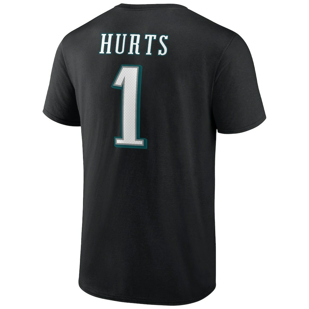 Philadelphia Eagles Jalen Hurts  Icon Player Name & Number T-Shirt | NFL Sale