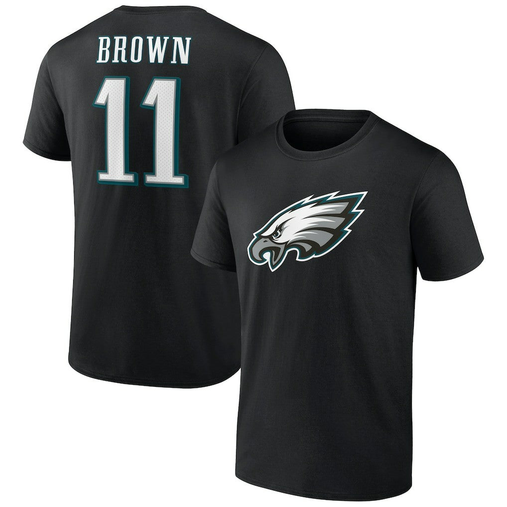 Philadelphia Eagles A.J. Brown  Icon Player Name & Number T-Shirt | NFL US