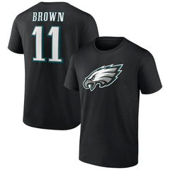 Philadelphia Eagles A.J. Brown  Icon Player Name & Number T-Shirt | NFL US