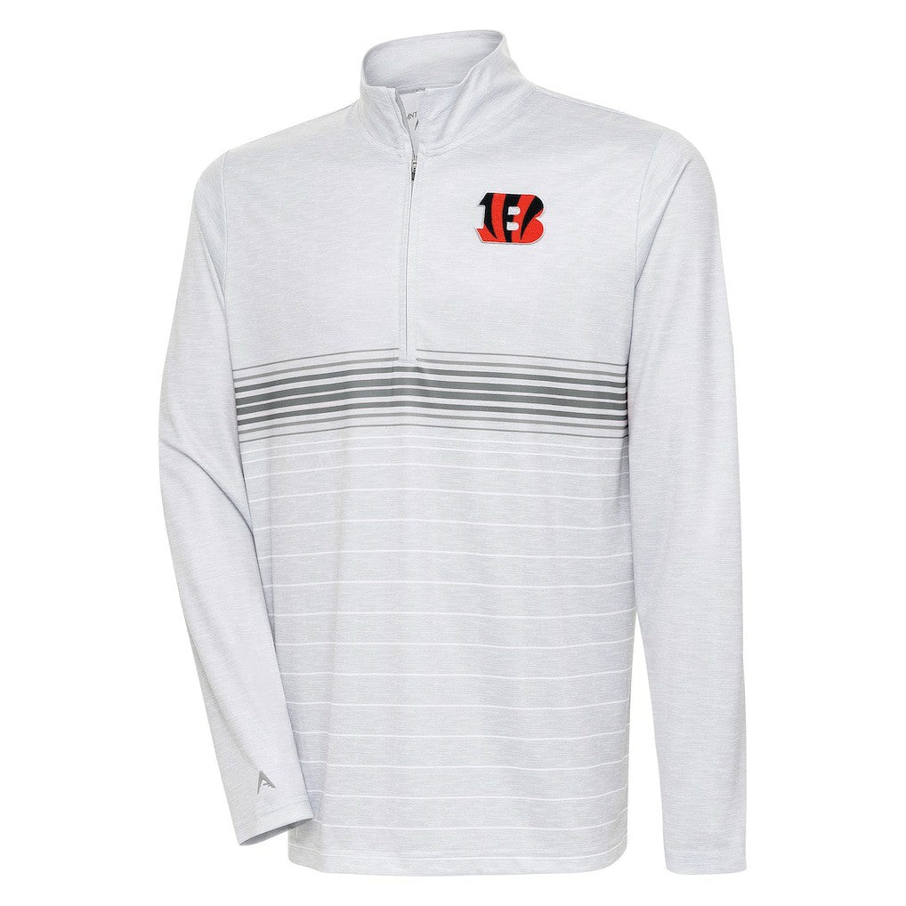 Cincinnati Bengals Antigua Bullseye Quarter-Zip Pullover Top | NFL On sale