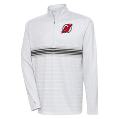 New Jersey Devils Antigua Bullseye Quarter-Zip Pullover Top -  NHL Jerseys