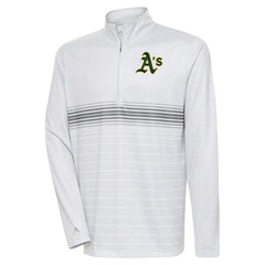 Athletics Antigua Bullseye Quarter-Zip Pullover Top - MLB Pullover