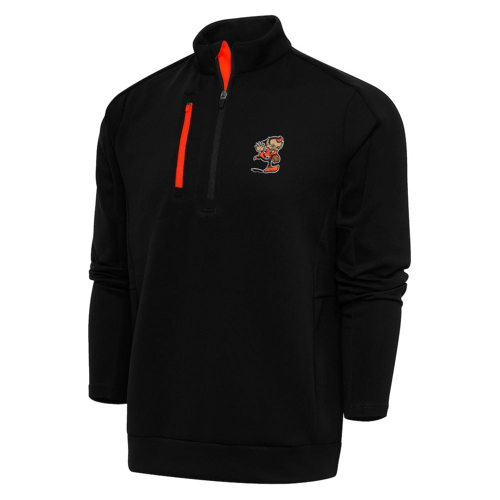 Cleveland Browns Antigua Team Logo Generation Quarter-Zip Pullover Jacket | NFL Hot