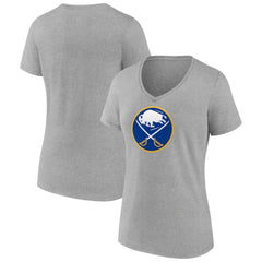 Buffalo Sabres Women's Primary Logo Team V-Neck T-Shirt -  NHL T-shirts