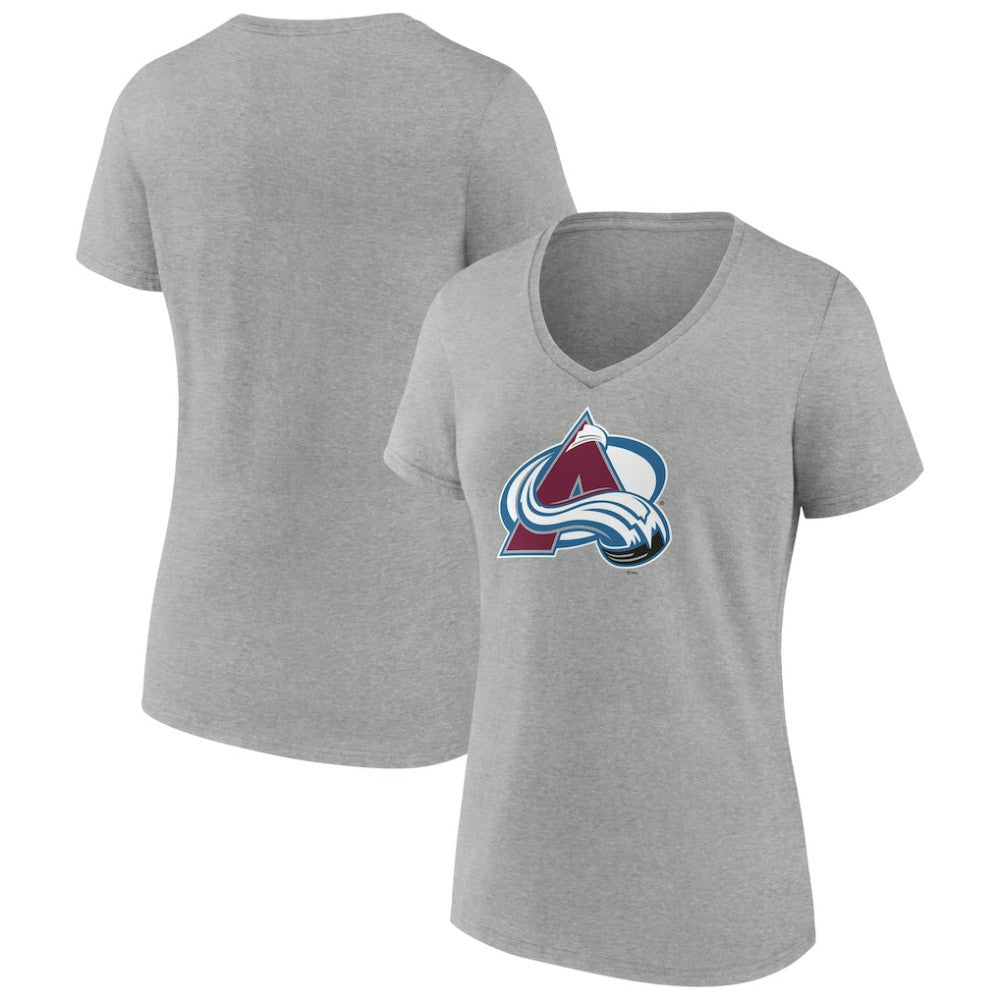 Colorado Avalanche Women's Primary Logo Team V-Neck T-Shirt -  NHL T-shirts