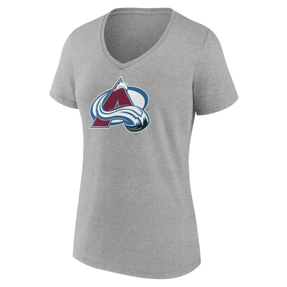 Colorado Avalanche Women's Primary Logo Team V-Neck T-Shirt -  NHL T-shirts
