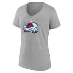 Colorado Avalanche Women's Primary Logo Team V-Neck T-Shirt -  NHL T-shirts