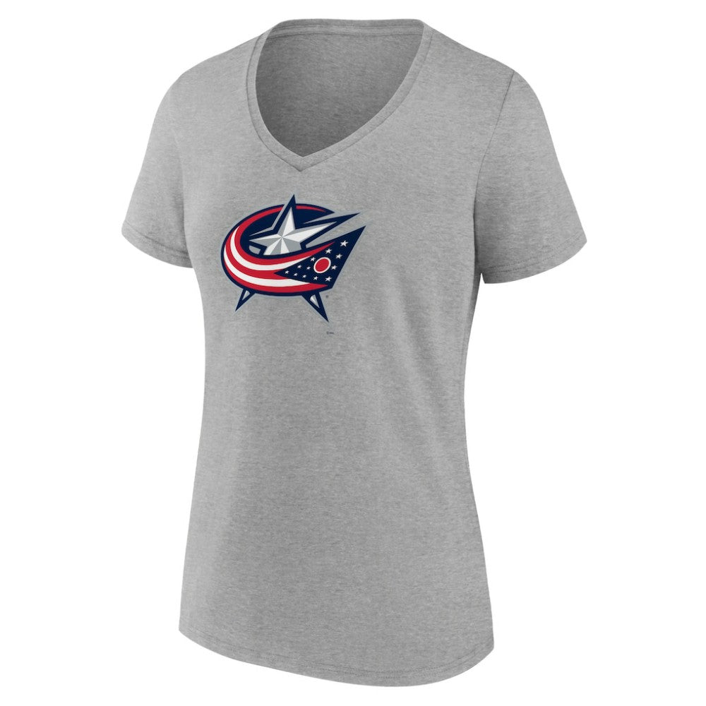 Columbus Blue Jackets Women's Primary Logo Team V-Neck T-Shirt -  NHL T-shirts