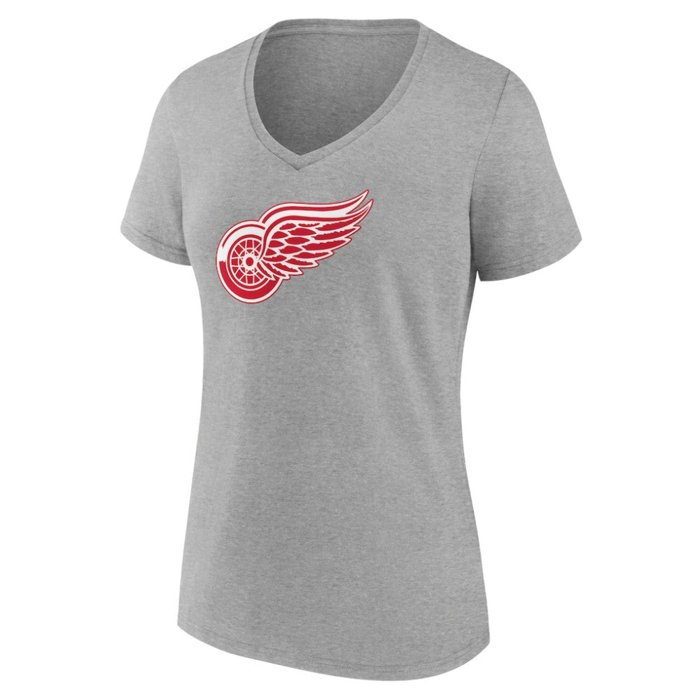 Detroit Red Wings Women's Primary Logo Team V-Neck T-Shirt -  NHL T-shirts