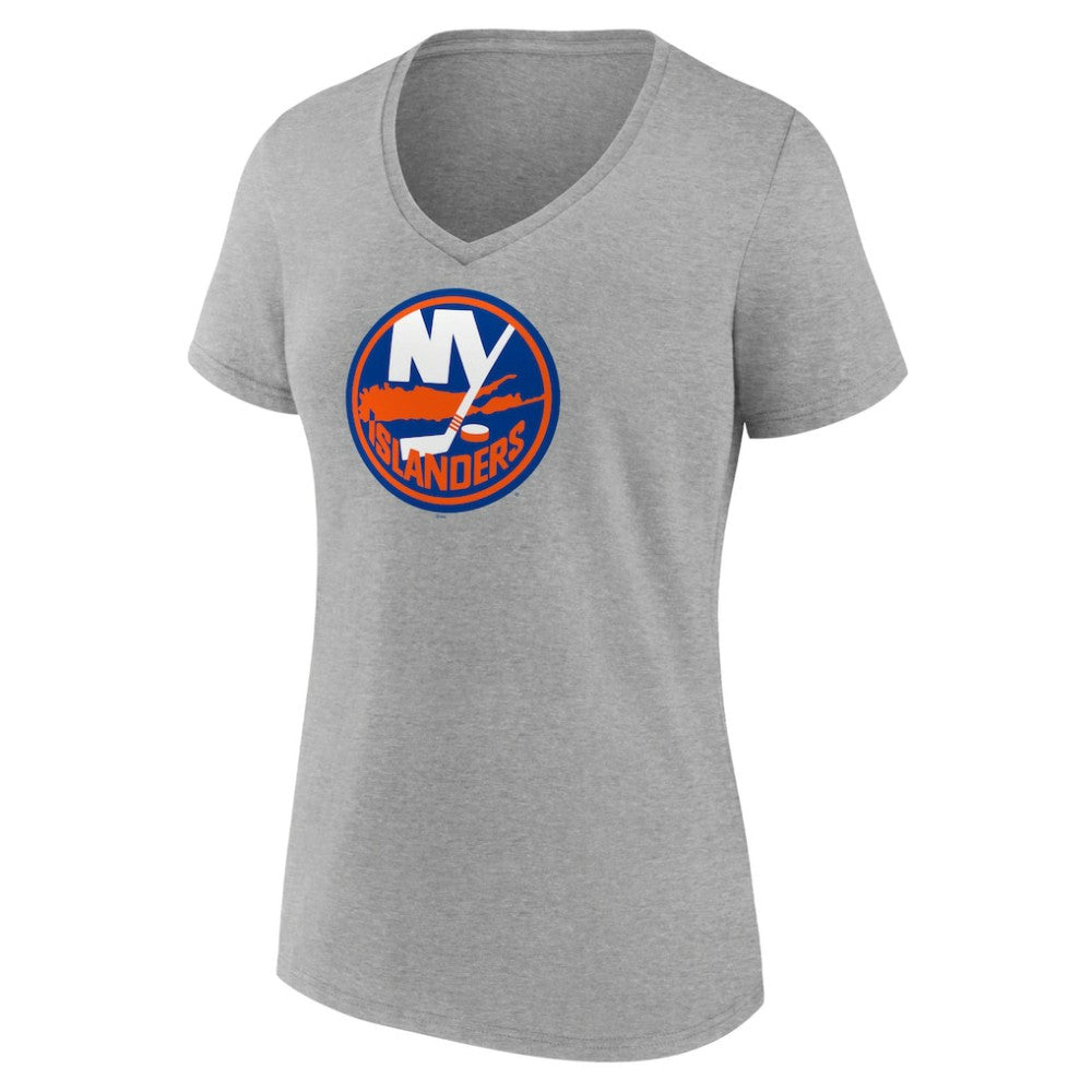 New York Islanders Women's Primary Logo Team V-Neck T-Shirt -  NHL T-shirts
