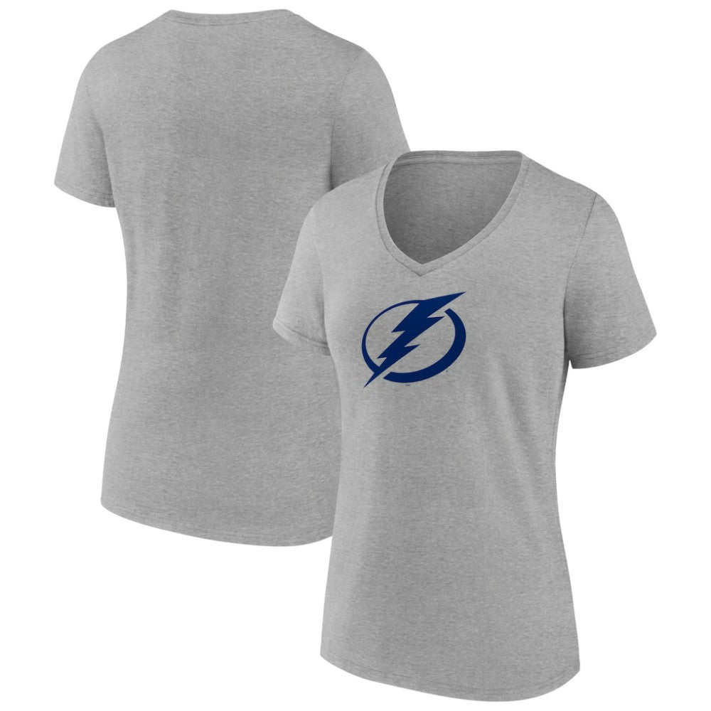 Tampa Bay Lightning Women's Primary Logo Team V-Neck T-Shirt -  NHL T-shirts