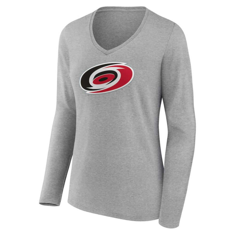 Carolina Hurricanes Women's Primary Logo Team Long Sleeve V-Neck T-Shirt -  NHL T-shirts