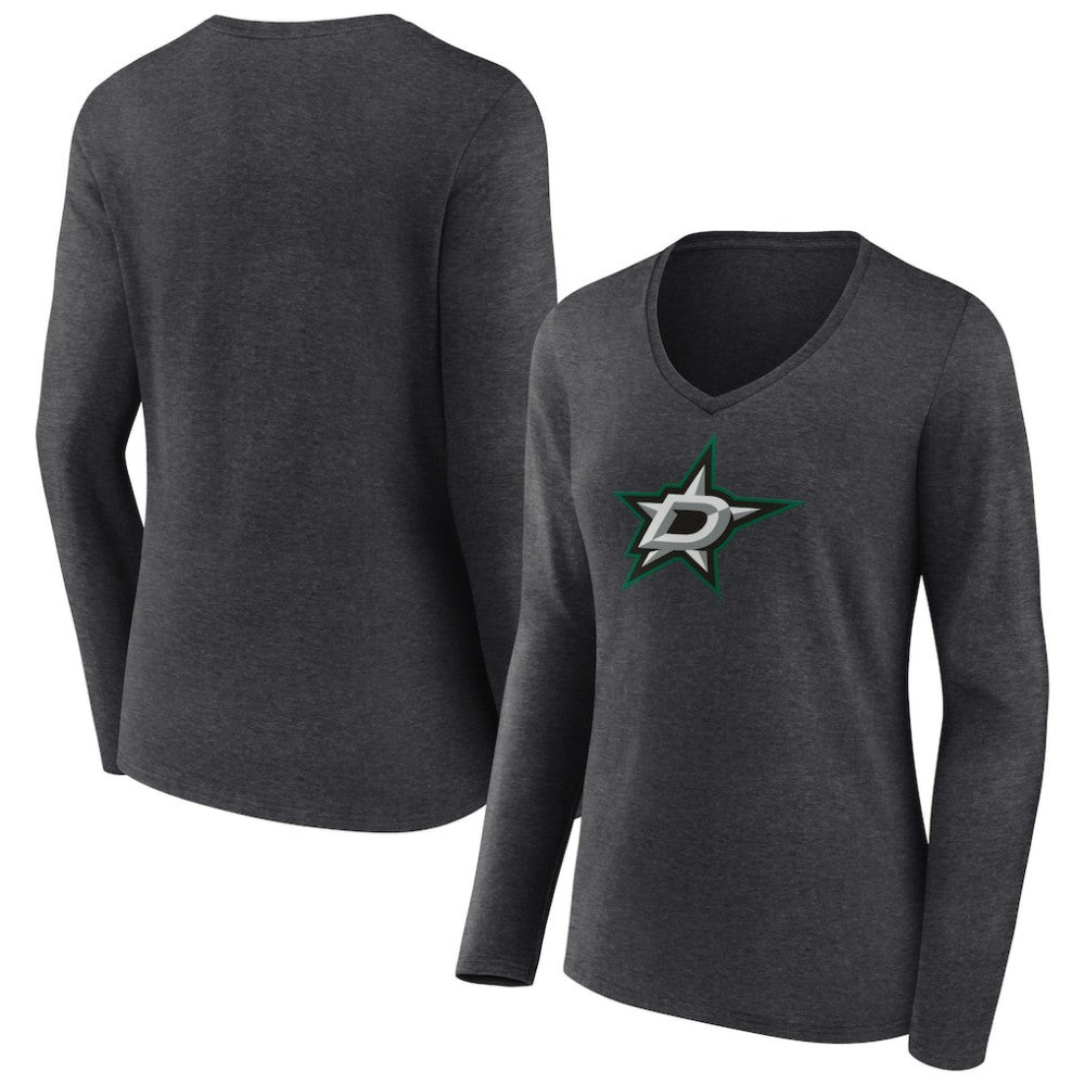 Dallas Stars Women's Primary Team Logo Long Sleeve V-Neck T-Shirt -  NHL T-shirts