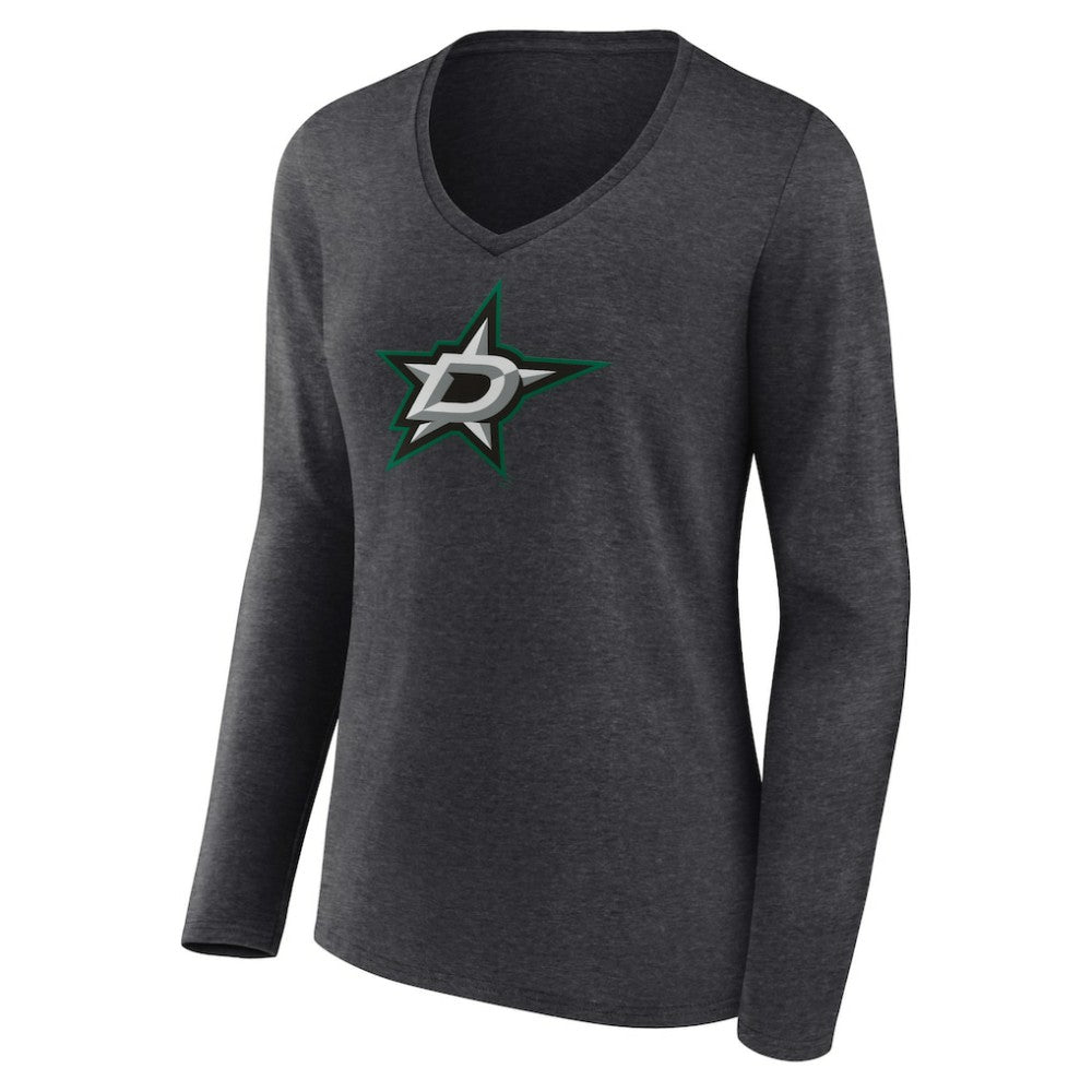 Dallas Stars Women's Primary Team Logo Long Sleeve V-Neck T-Shirt -  NHL T-shirts